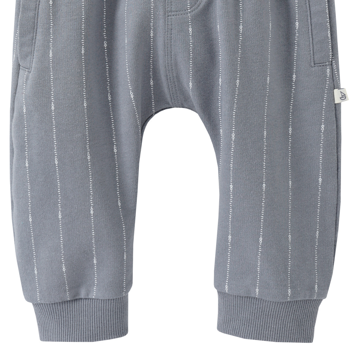 Topomini Newborn Jogginghose mit Streifen grau