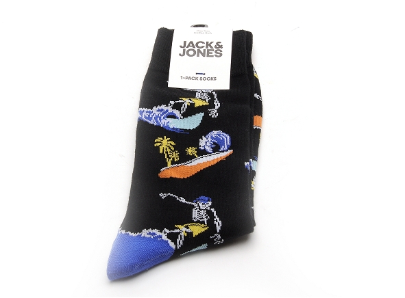 Jack and jones famille accessoires jackingston high summer skull sock noir