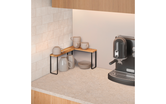 Metaltex York LAVA 2er-Set Gewürzregale 1-Etage 27 x 8 x 16 cm