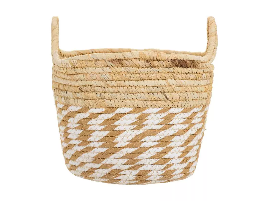 Panier en fibres naturelles marron D30x21