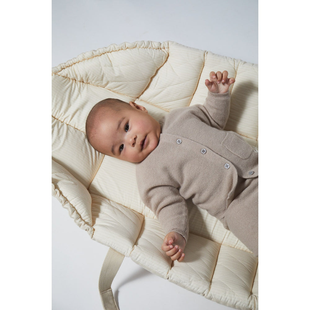 Køb COPENHAGEN COLORS Beige Cashmere Classic Baby Cardigan