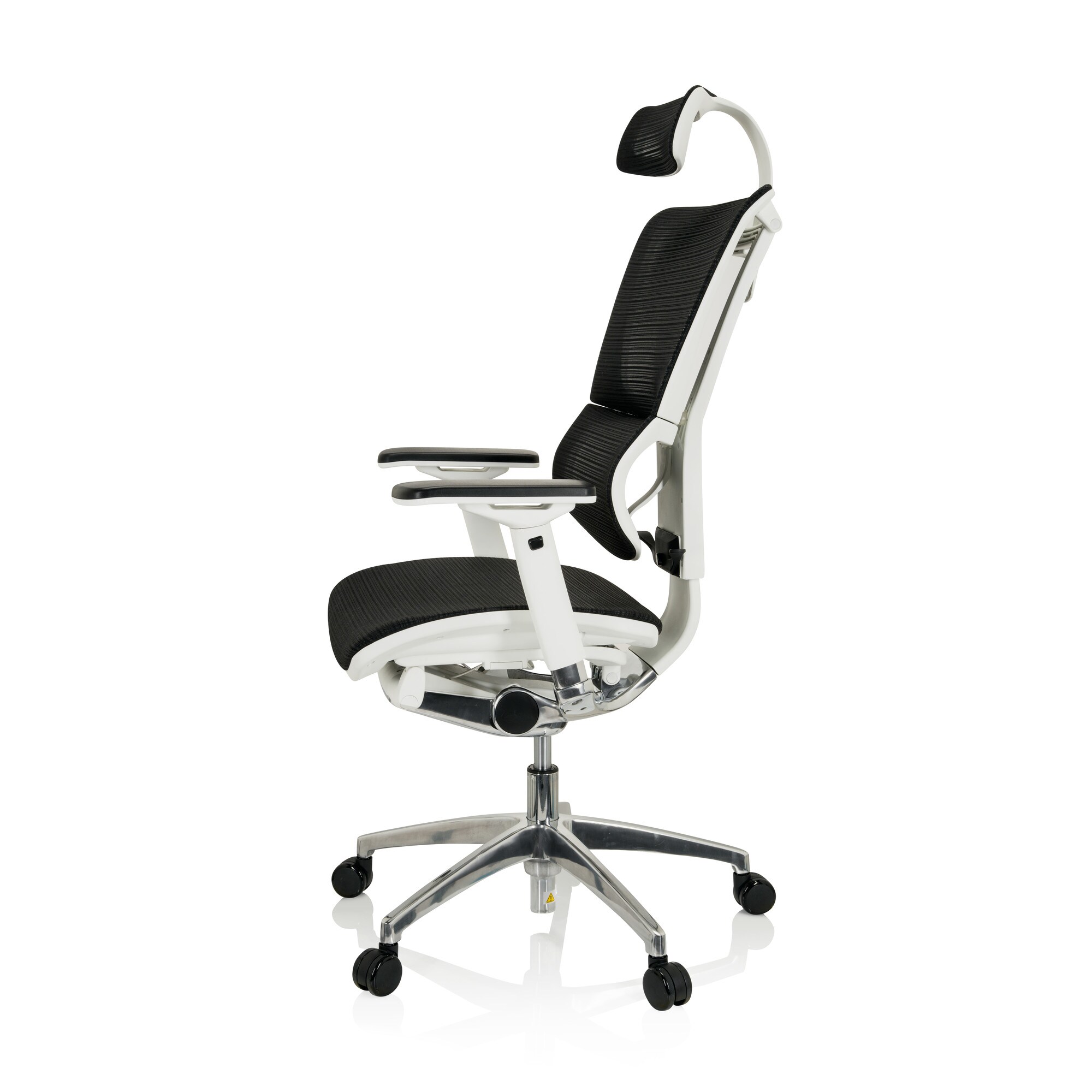 Luxus Chefsessel ERGOHUMAN SLIM Netzstoff mit Armlehnen (höhenverstellbar) hjh OFFICE