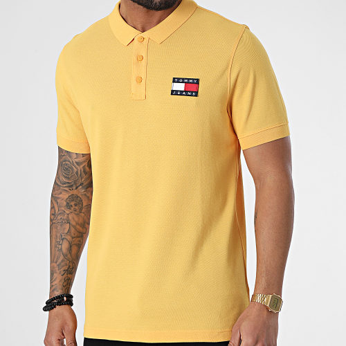 Polo A Manches Courtes Tommy Base Lighweight 0327 Jaune