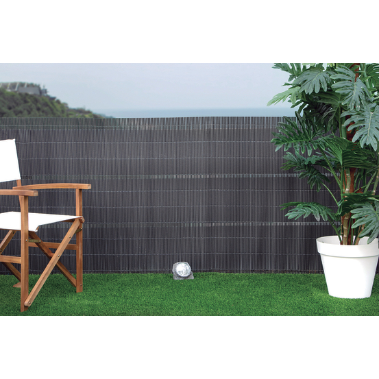 Canisse en osier LOP, anthracite - l.300 x H.100 cm