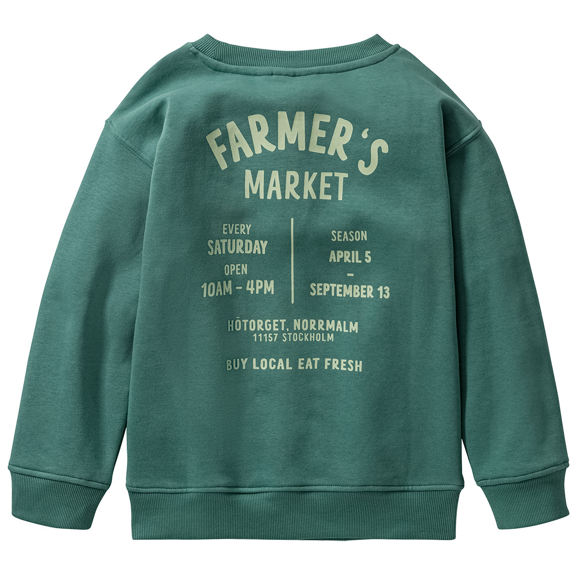 Jonas Nielsen Jungen Sweatshirt mit Rückenprint dunkelgrün