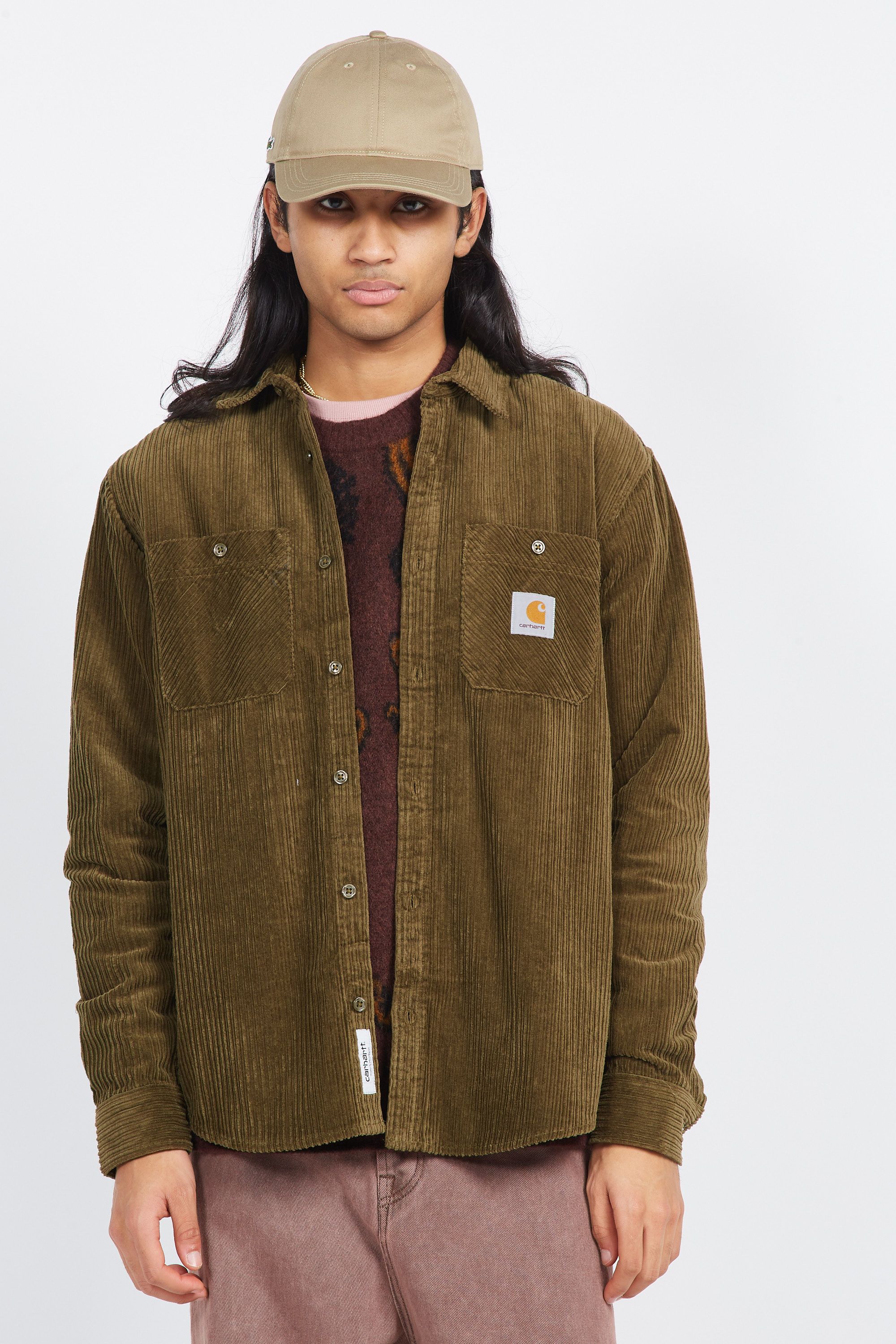 CARHARTT WIP Chemise L/S Rhodes Shirt Kaki
