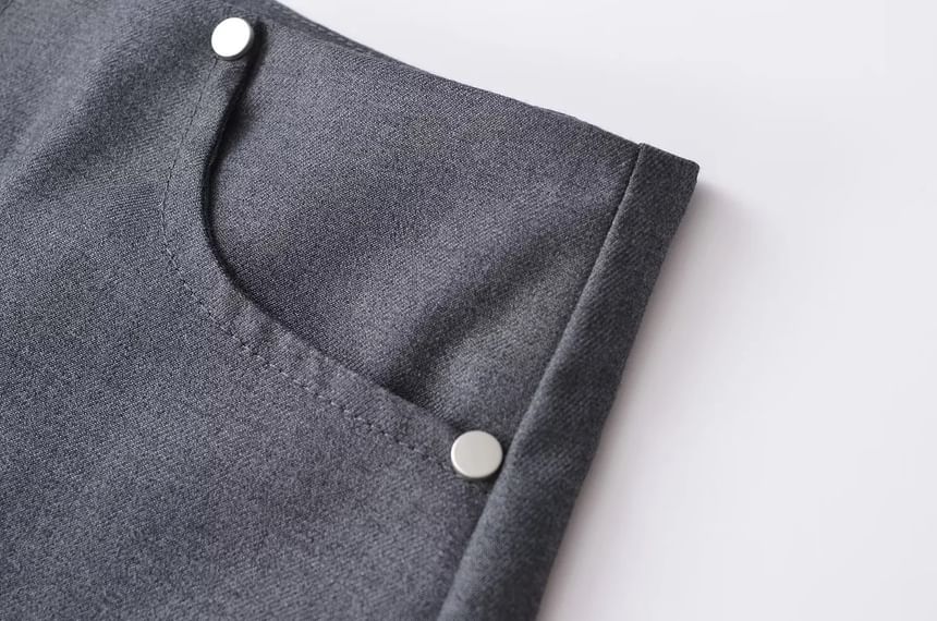 Asiris - Lage taille mini A-lijn rok met studs