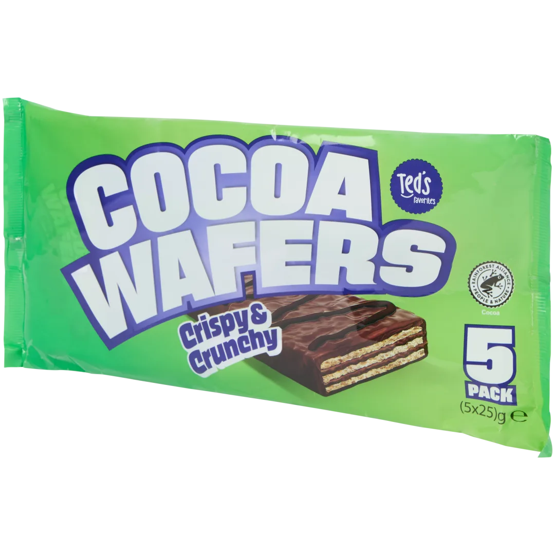 Ted's Favorites chocoladewafels 5 x 25 gram