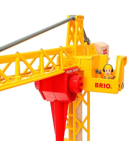 BRIO Byggekran m. Licht - 5 Teile - Gelb 33835