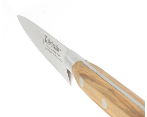 Office 10 cm - Acier Carbone - Manche Olivier Couteaux de cuisine professionnel