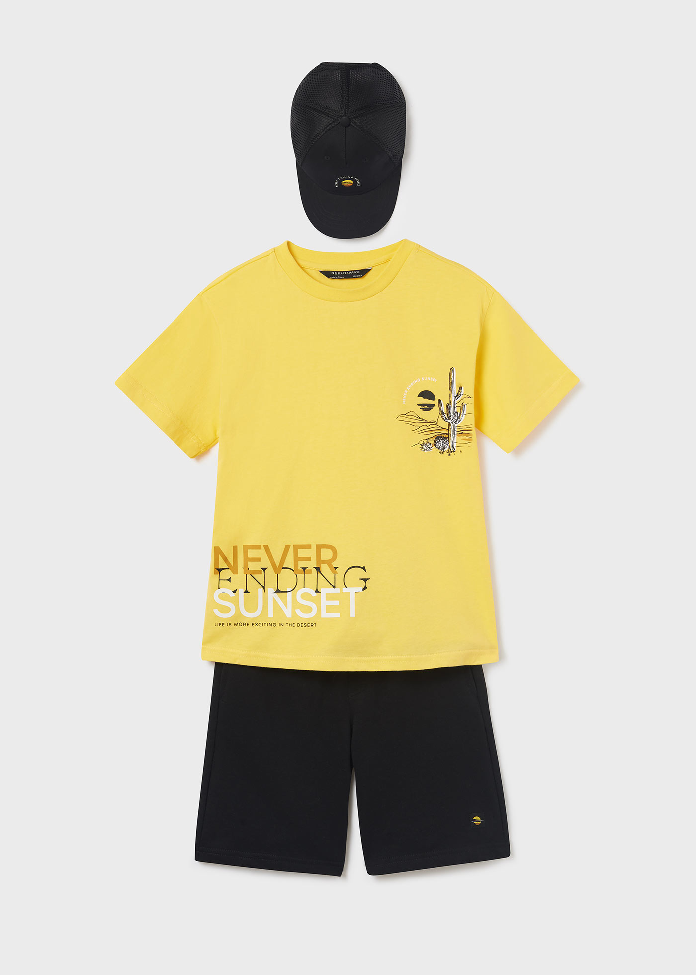 Conjunto de algodão de 3 peças para meninos
