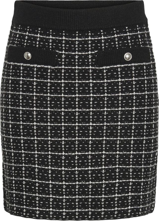Pieces PCNILJA HW KNIT SKIRT PA BC Striber/tern