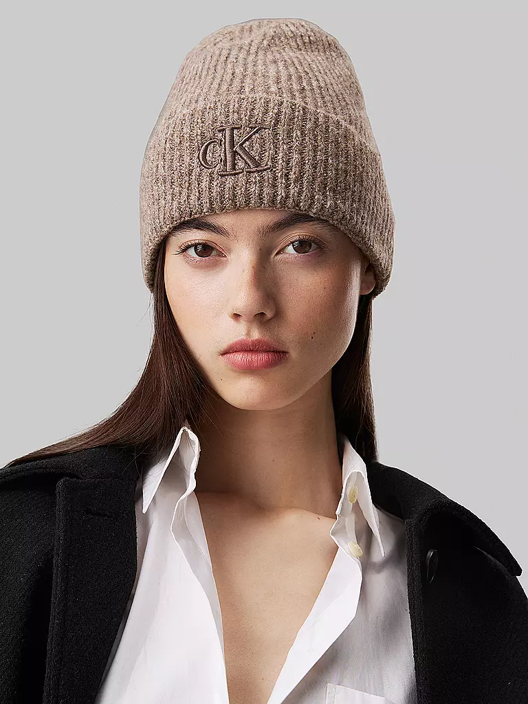 CALVIN KLEIN JEANS Mütze - Haube beige