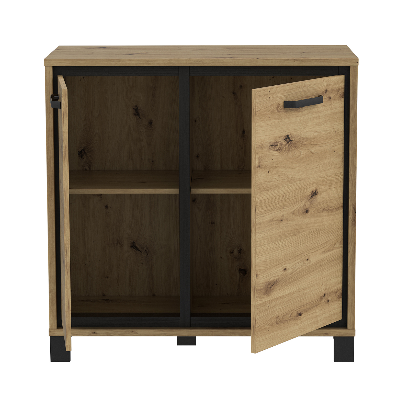 Kommode - Artisan Eiche - 2 Türen - 91 cm