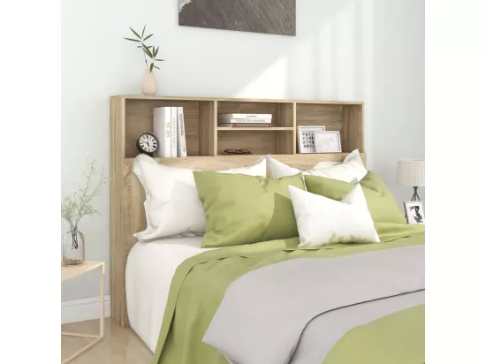 Armoire de tête de lit Chêne sonoma 140x19x103,5 cm