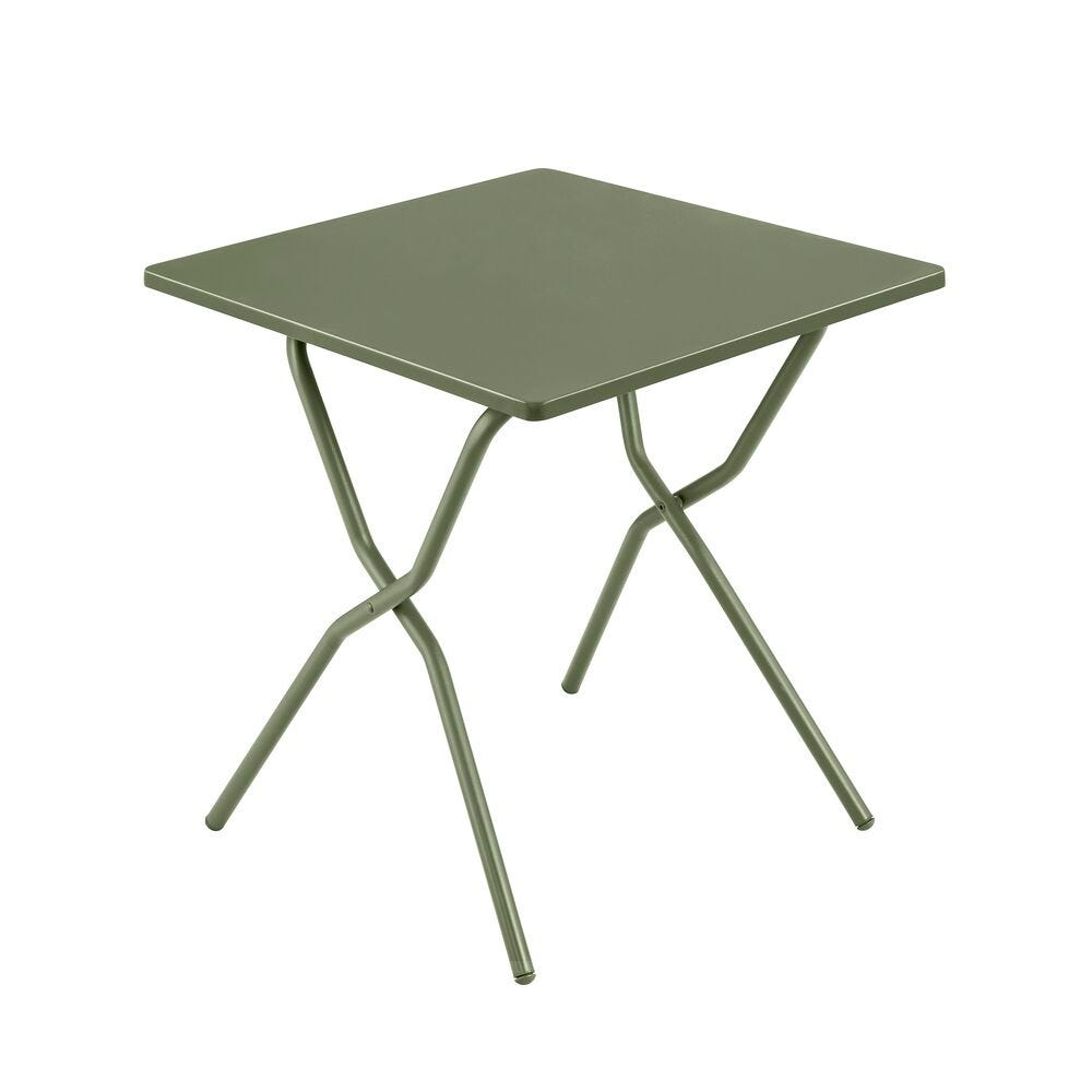 Faltbarer Gartentisch 64*70*72cm Balcony Stahl Grün Moss