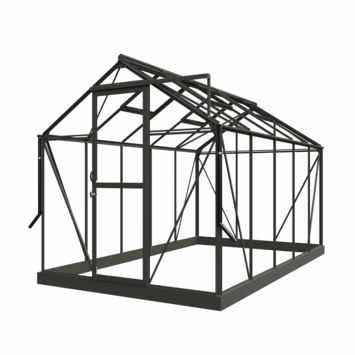 Royal Well Mary III kweekkas aluminium groengrijs 7,63 m²