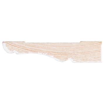 Deurlijst grenen wit gegrond 15x68 mm 270 cm