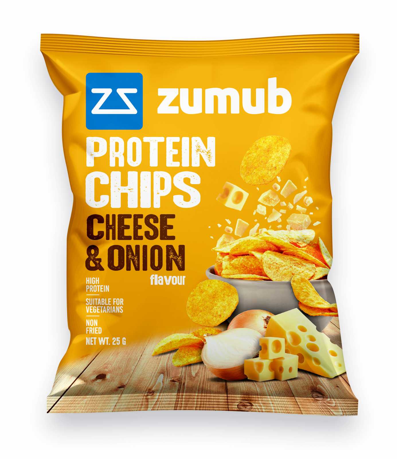 Chips de proteína Zumub sabor churrasco defumado 25 g