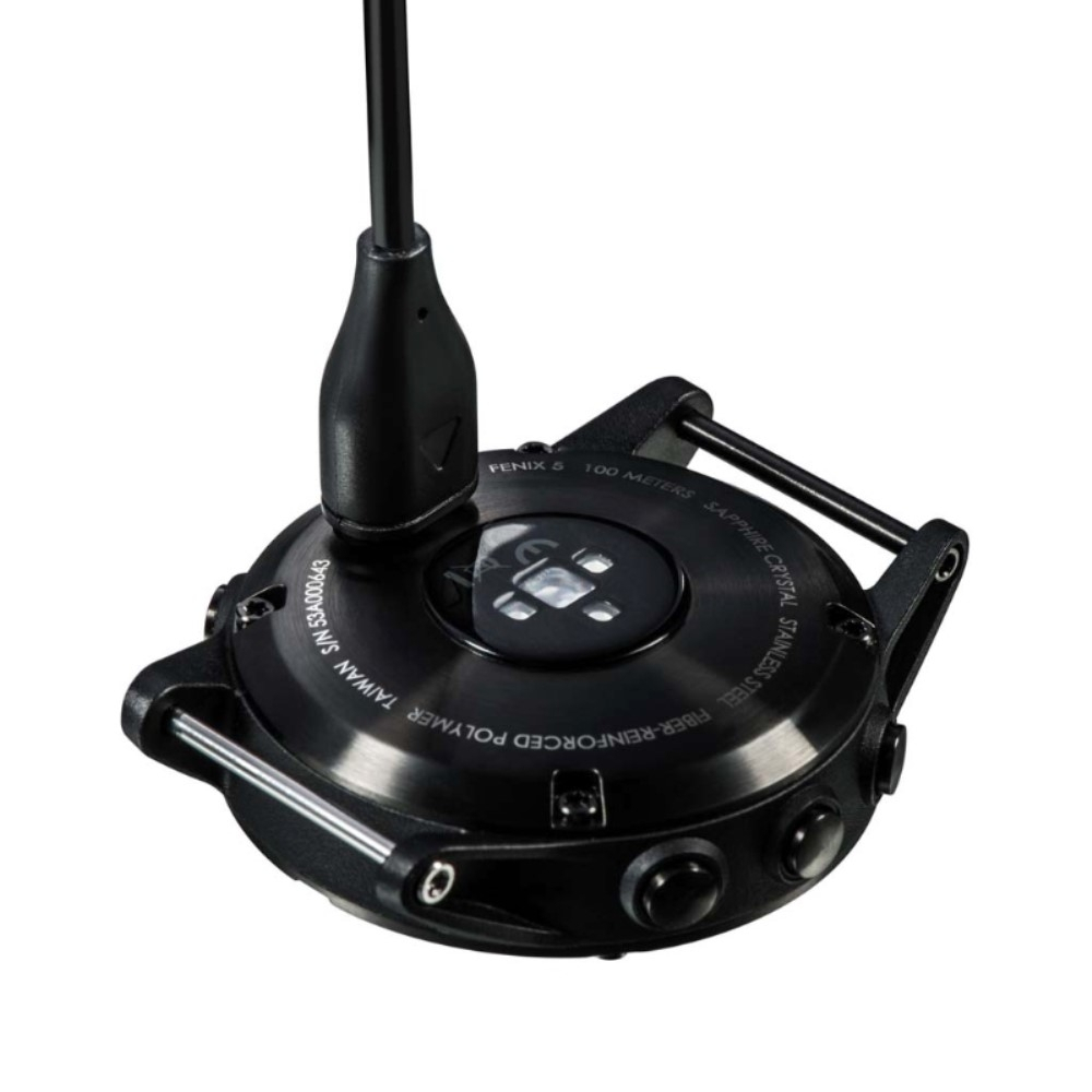(1m) Garmin Epix USB A Fast Charging Ladekabel - Schwarz