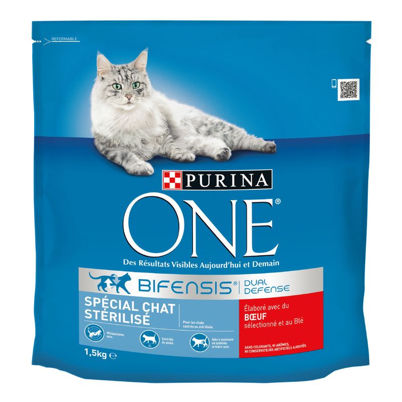 PURINA ONE Chat Stérilisé au bœuf à prix discount sur bitiba.fr