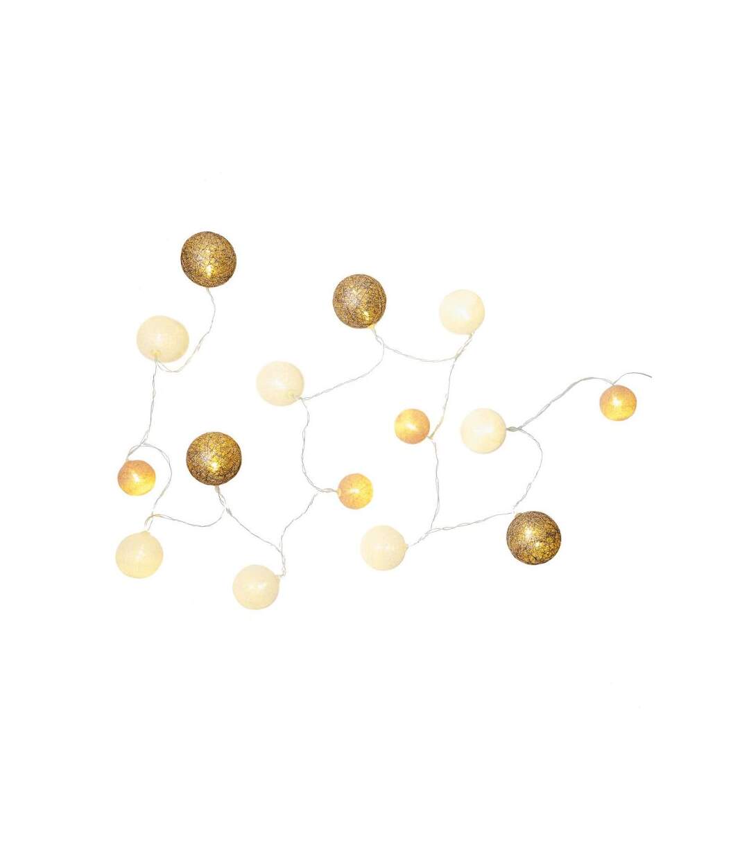 Paris Prix - Guirlande Lumineuse Led boule 360cm Rose