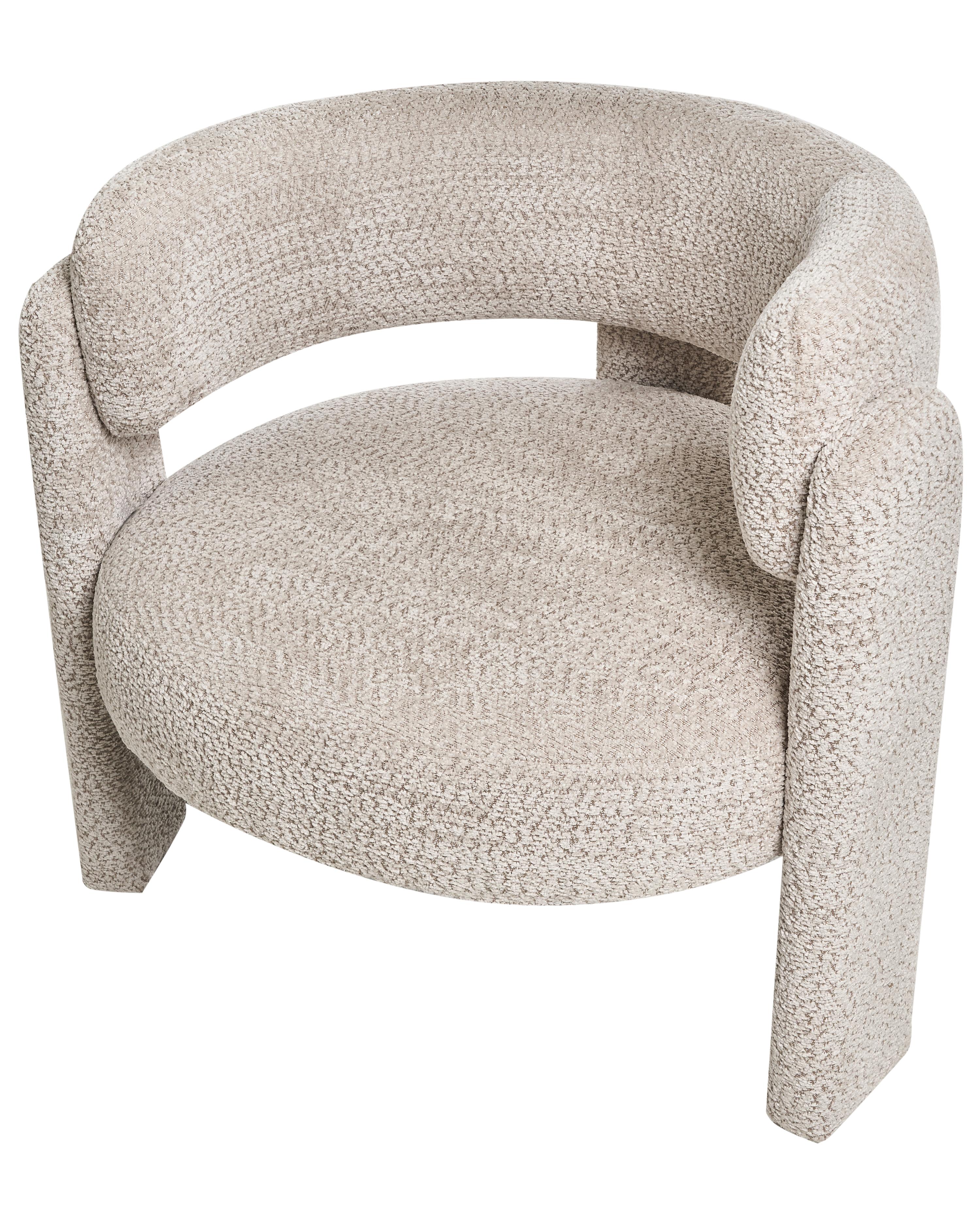 Fauteuil BUREA Chenille Lichtbeige