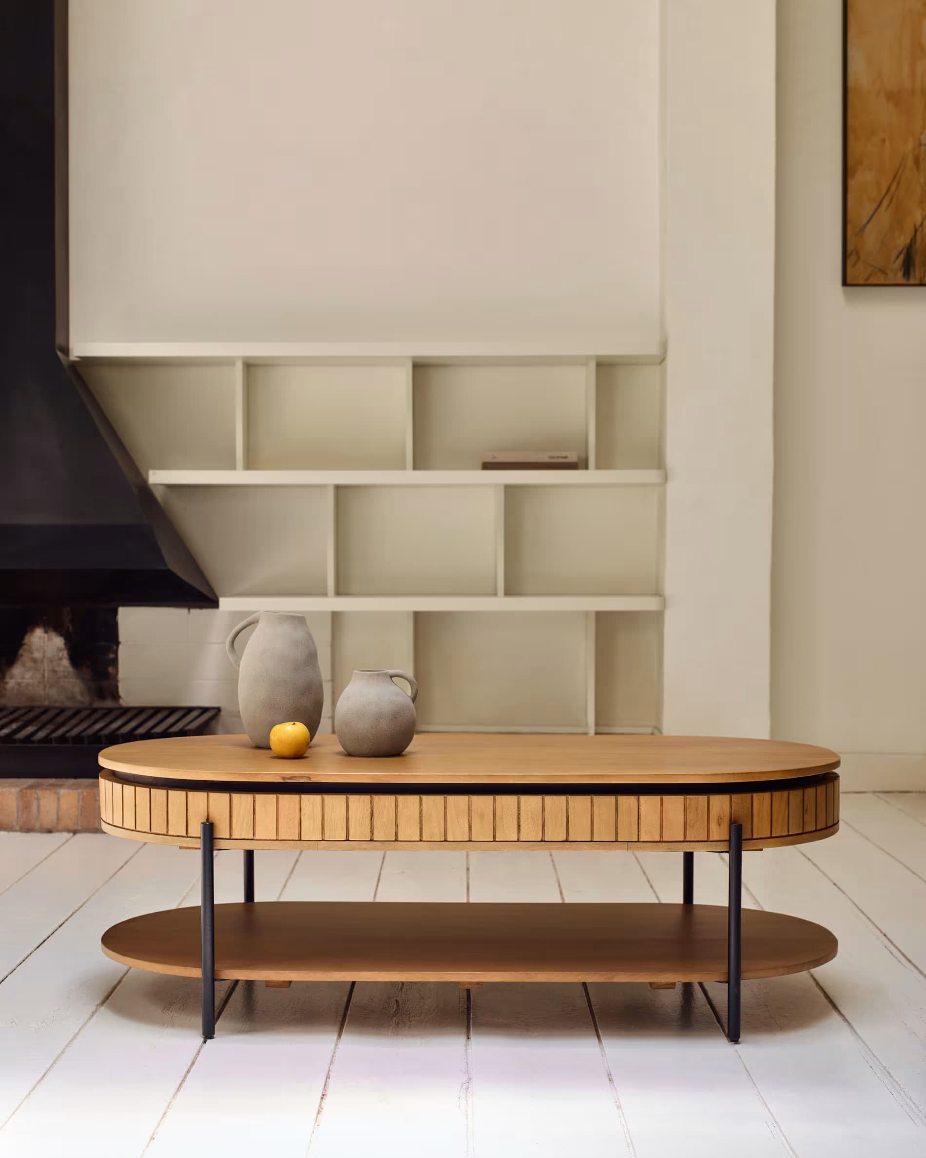 Kave Home Couchtisch LICIA 130 x 65 cm Mango braun