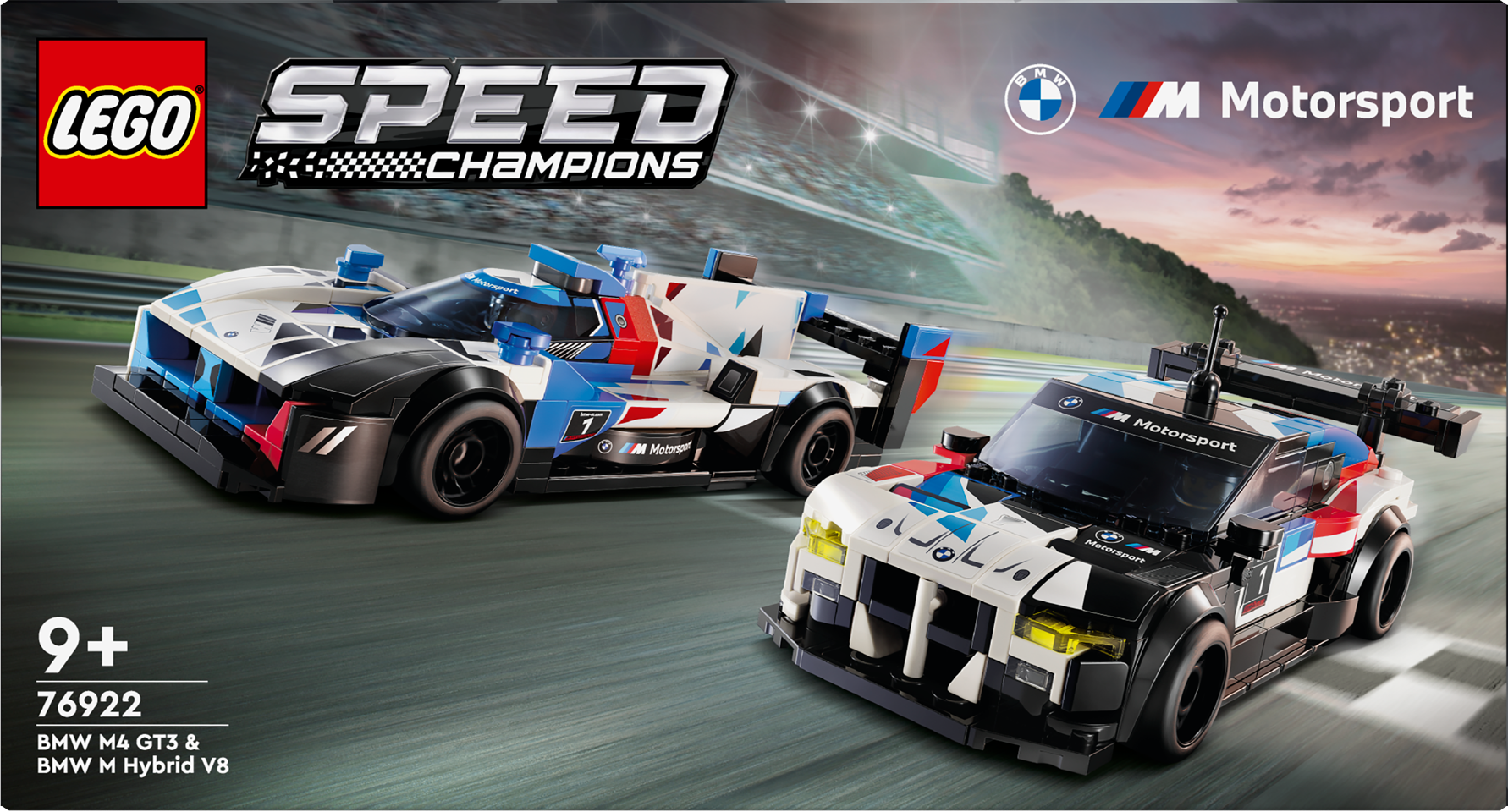 LEGO Speed Champions - BMW M4 GT3 og BMW M Hyvrid V8-racerbiler (76922)