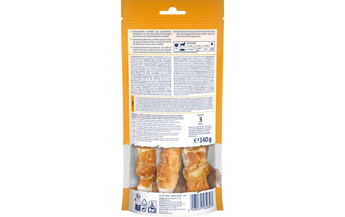 Kaurolle Deli Chews Chicken L, 3 Stk.Kauspass für grosse Hunde