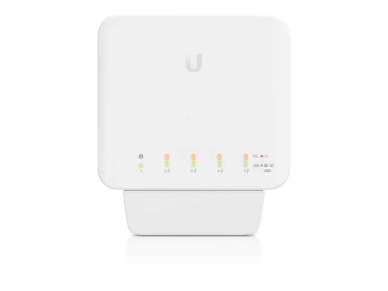 Ubiquiti PoE Switch Unifi USW-FLEX-3 (3er Pack) 5 Port UniFi Indoor/Outdoor 5-Port PoE Gigabit Switch mit 802.3bt PWR Input , 3-er Pack