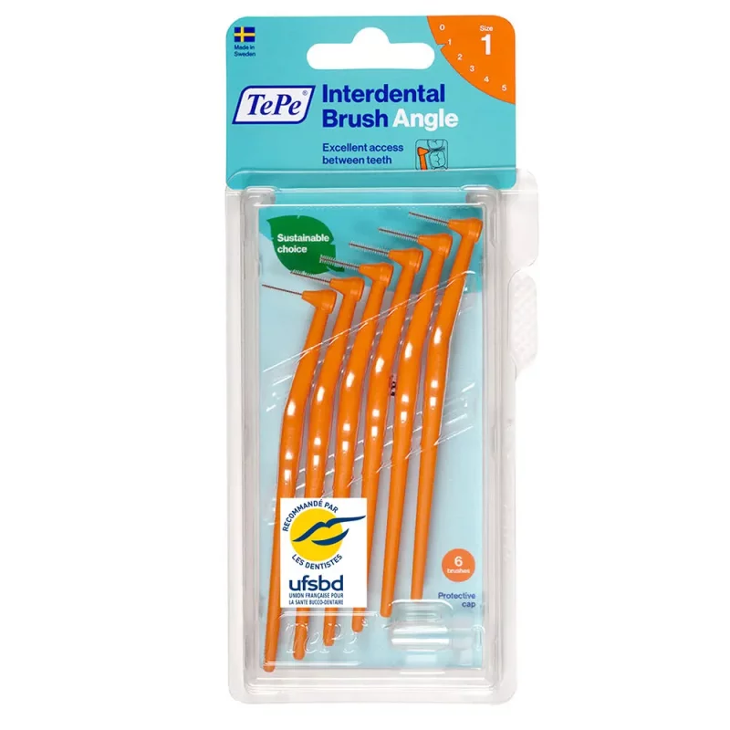 Brossettes Interdentaires Avec Manche 0.45mm - 6 Brossettes