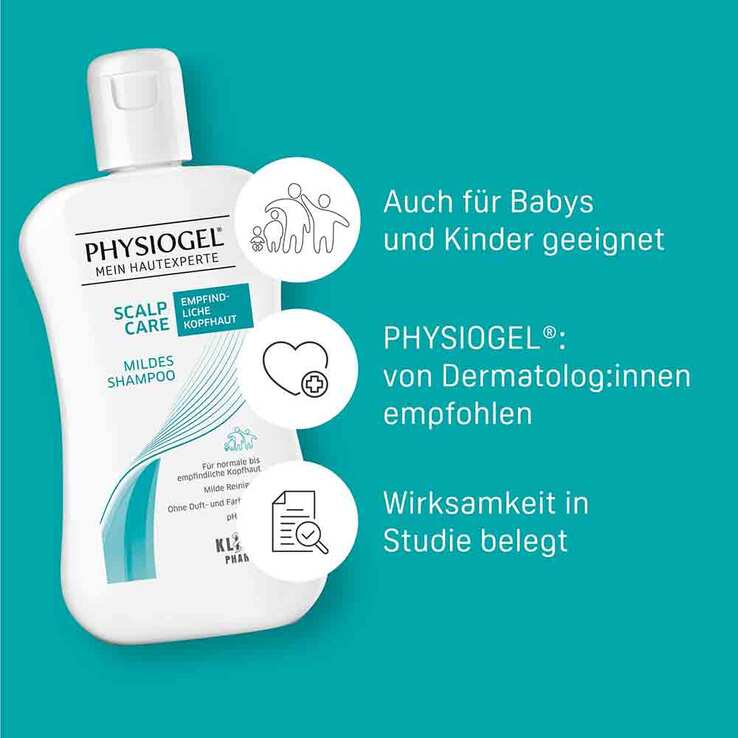 Physiogel Scalp Care mildes Shampoo für empfindliche Kopfhaut, 250 ml
