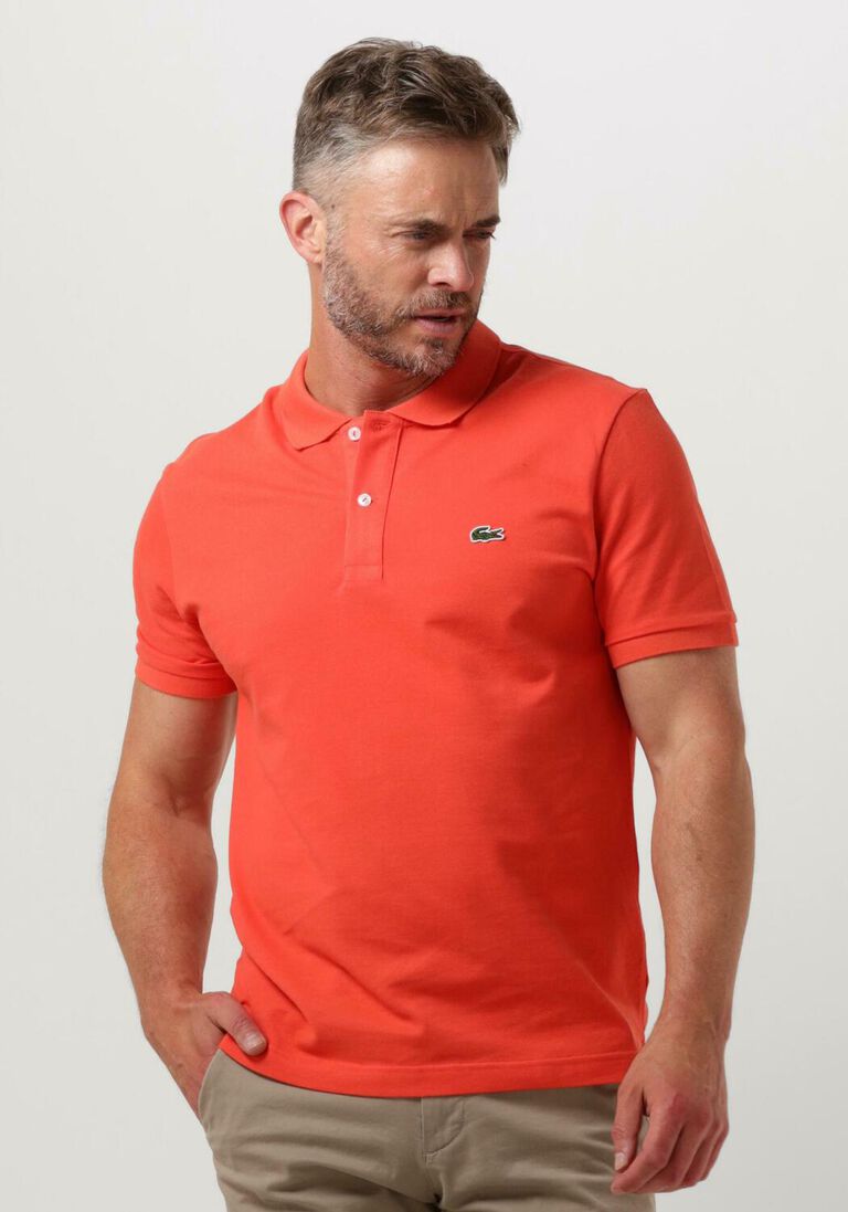 LACOSTE oranje lacoste polo 1hp3 men's s/s polo 1121