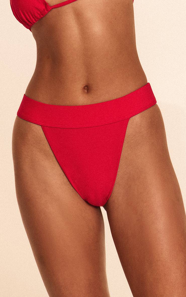 Rouge Bas De Bikini Brésilien Mix & Match