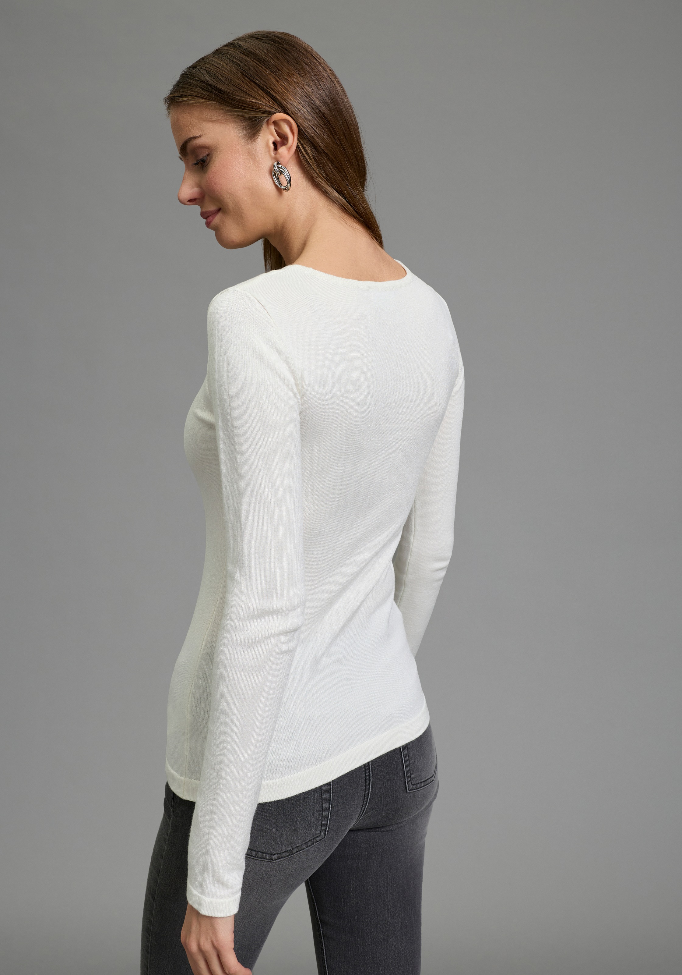 Melrose Strickpullover mit Cut-Out und Knotendetail