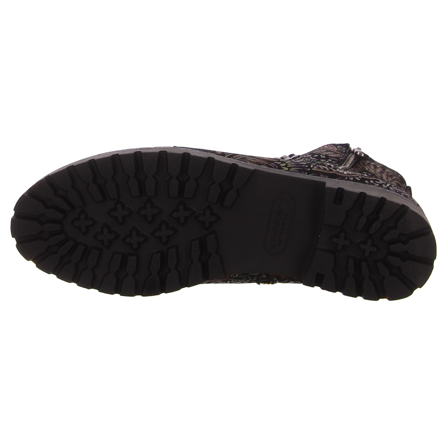 Waldläufer Schnürboots multi schwarz
