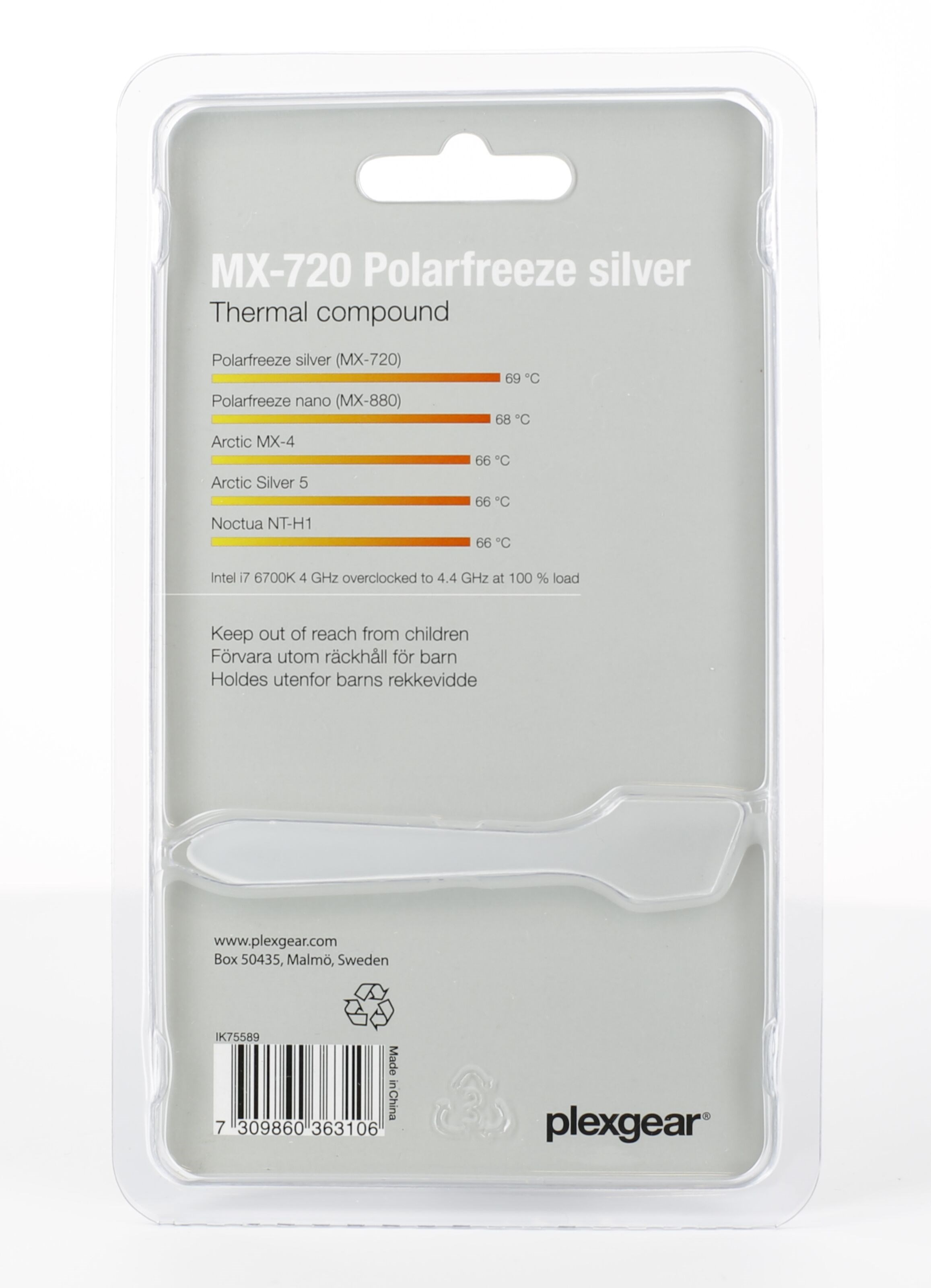 Plexgear MX-720 Polarfreeze Silver Kjølepasta 3 g