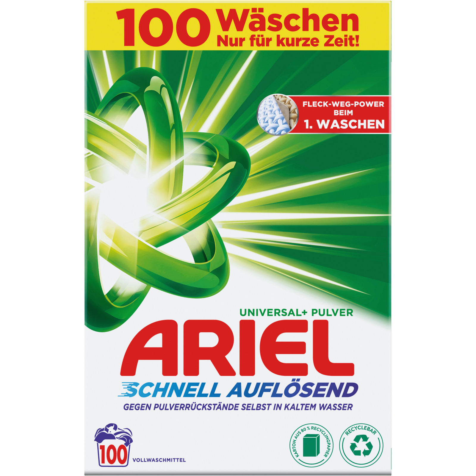 Ariel Vollwaschmittel Regulär 100 Waschgänge