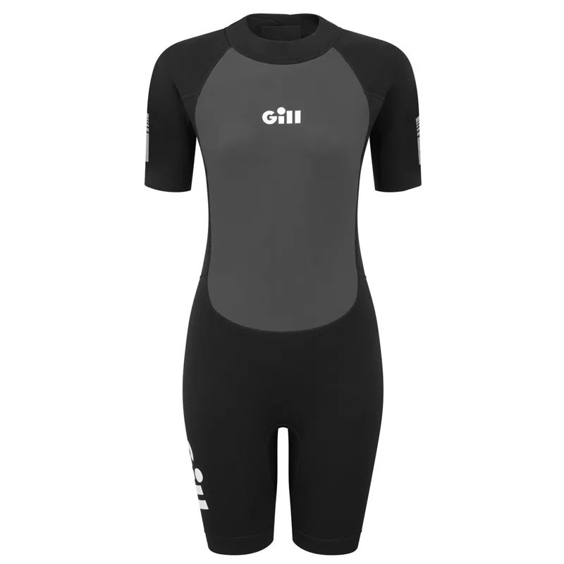 Shorty neoprene femme gill pursuit 3-2 backzip noir