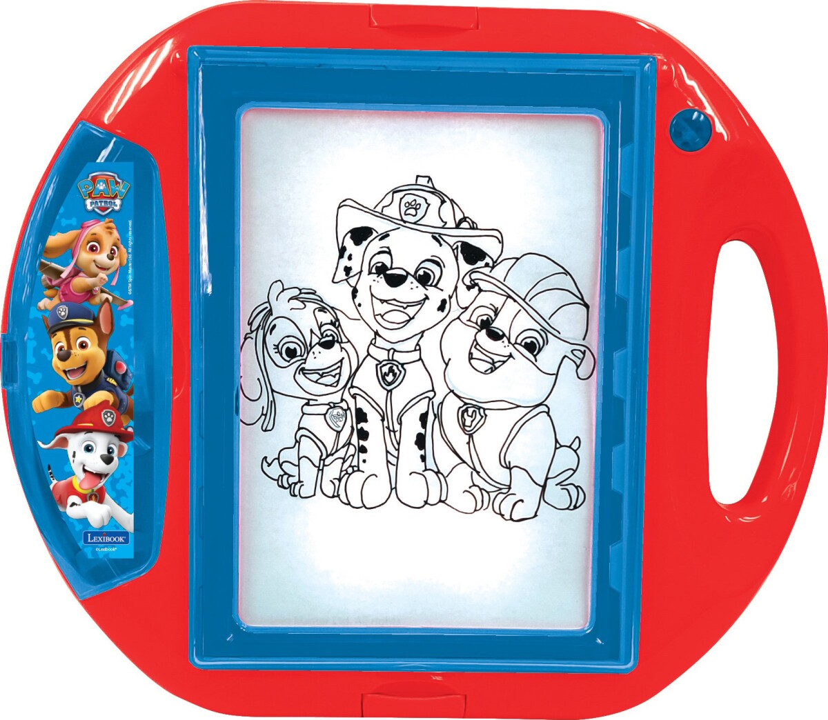 Paw Patrol - Tegnetavle Med Projektor - Inkl. Skabeloner Og Stempler