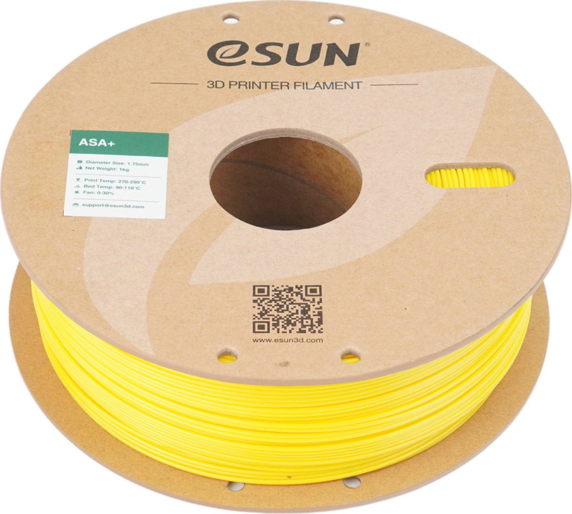 eSUN  ASA+ Yellow, 1,75 mm / 1000 g    Wetterbeständiges Material in Yellow