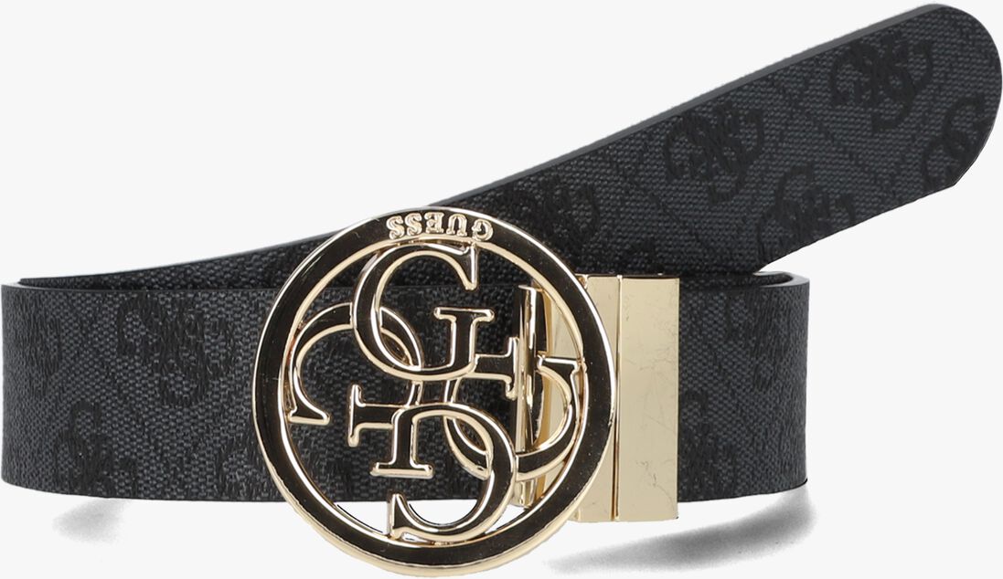 GUESS zwarte guess riem noelle reversible pant belt