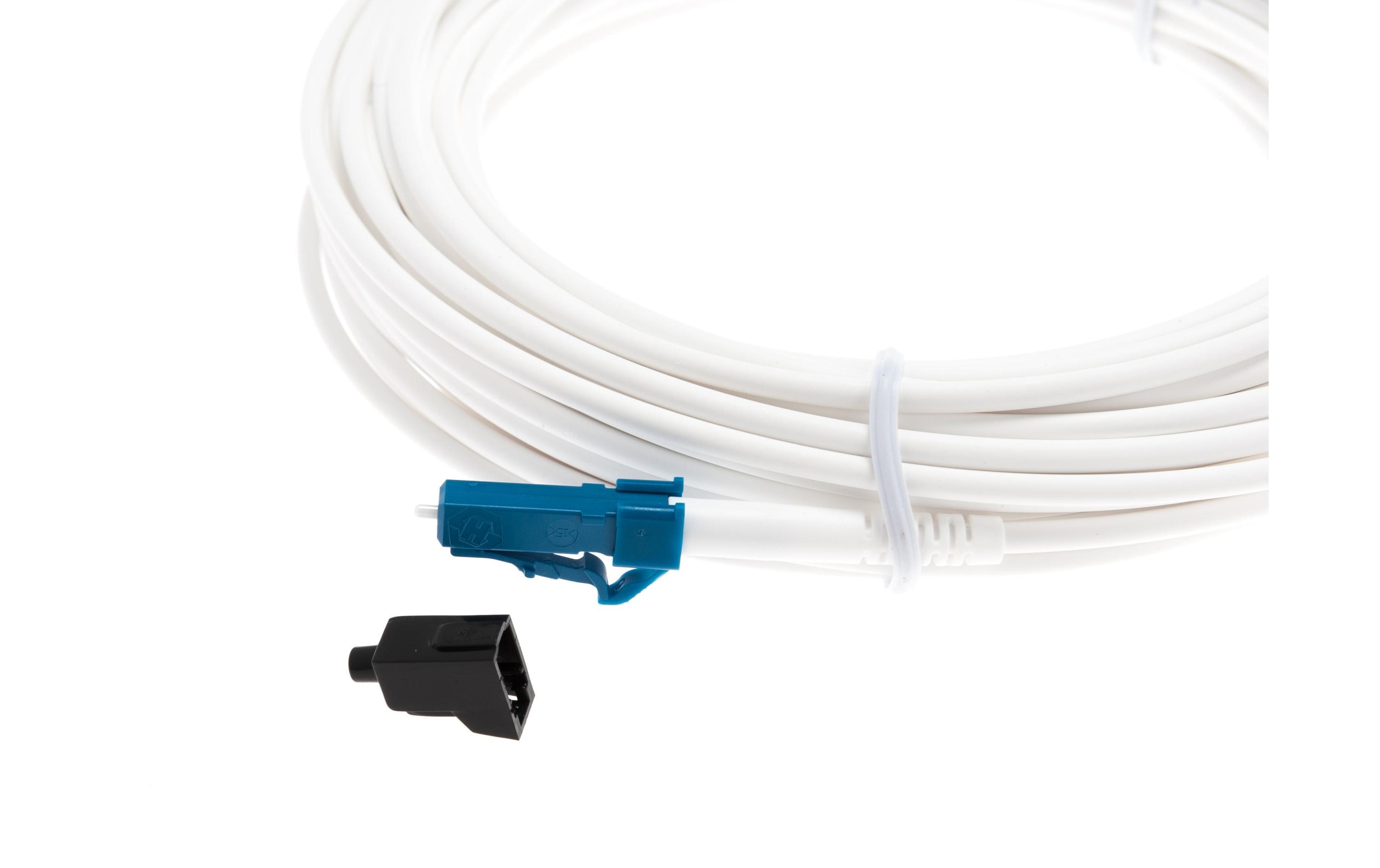 LWL-Anschlusskabel SM LC/APC – LC, OS2, Simplex, 10 mSinglemode LC/APC-LC Simplex OS2 10 m