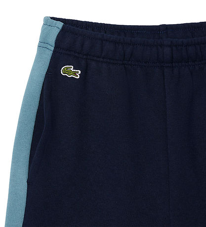 Lacoste Sweatshorts - Marineblau/Kalkstein m. Logo