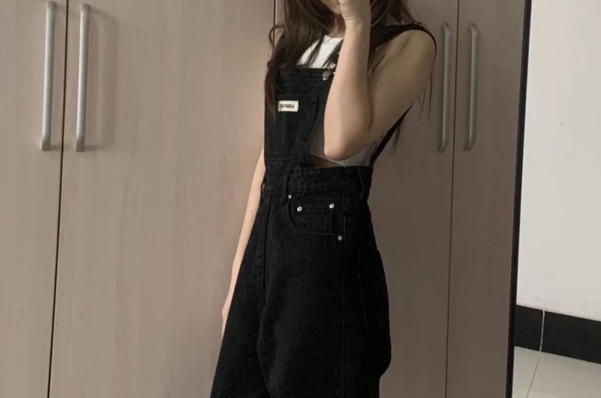 Karnel - Rechte jumpsuit met hoge taille en wassing
