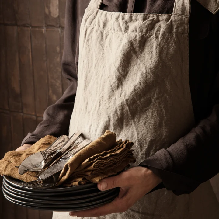 Ferm Living - Leinen Servietten, 45 x 45 cm, natural (2er-Set)