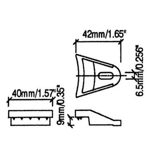 Penn Elcom speakerklem 42 x 9 mm ABS