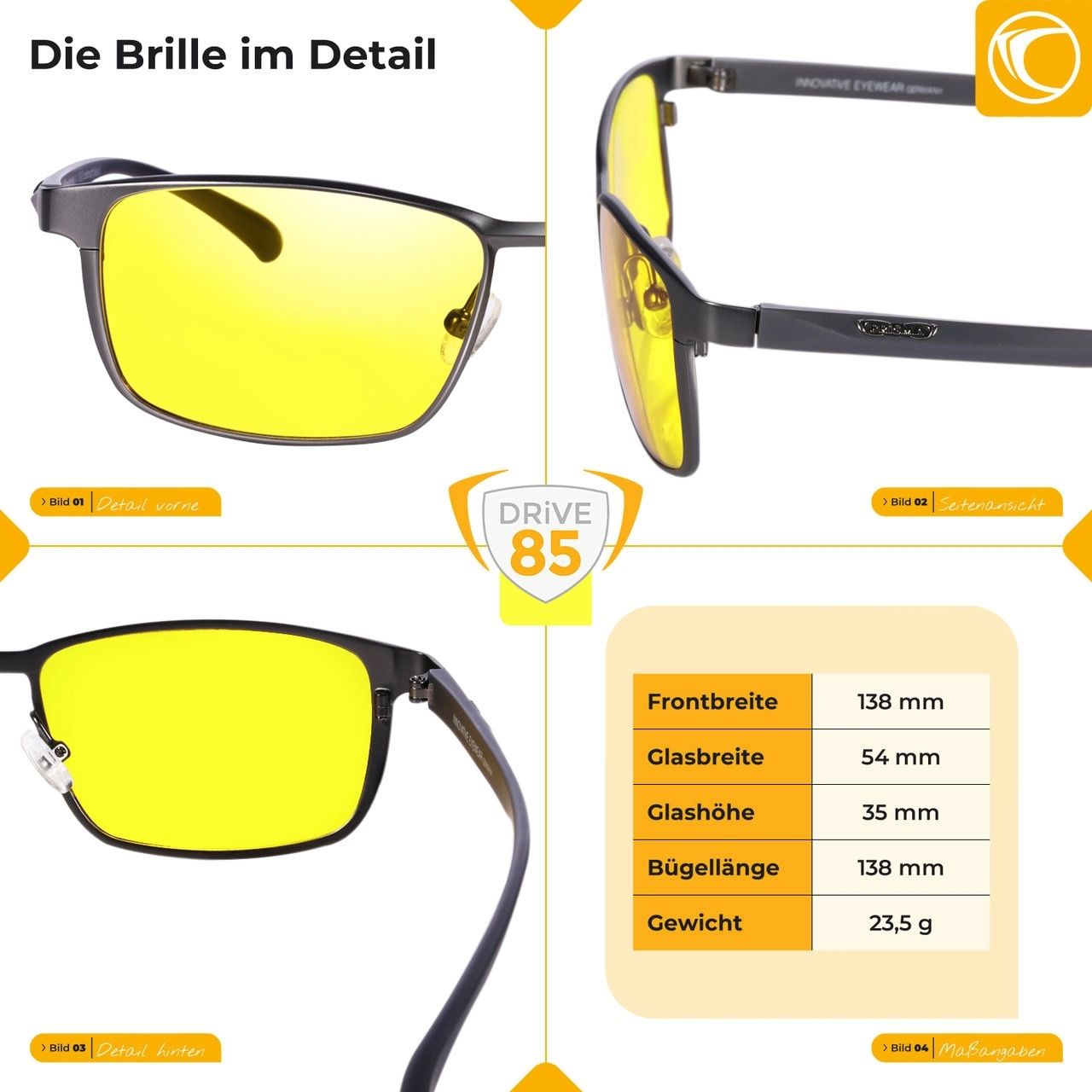 PRiSMA WiESBADEN DRiVE85 Autofahrerbrille WB923D