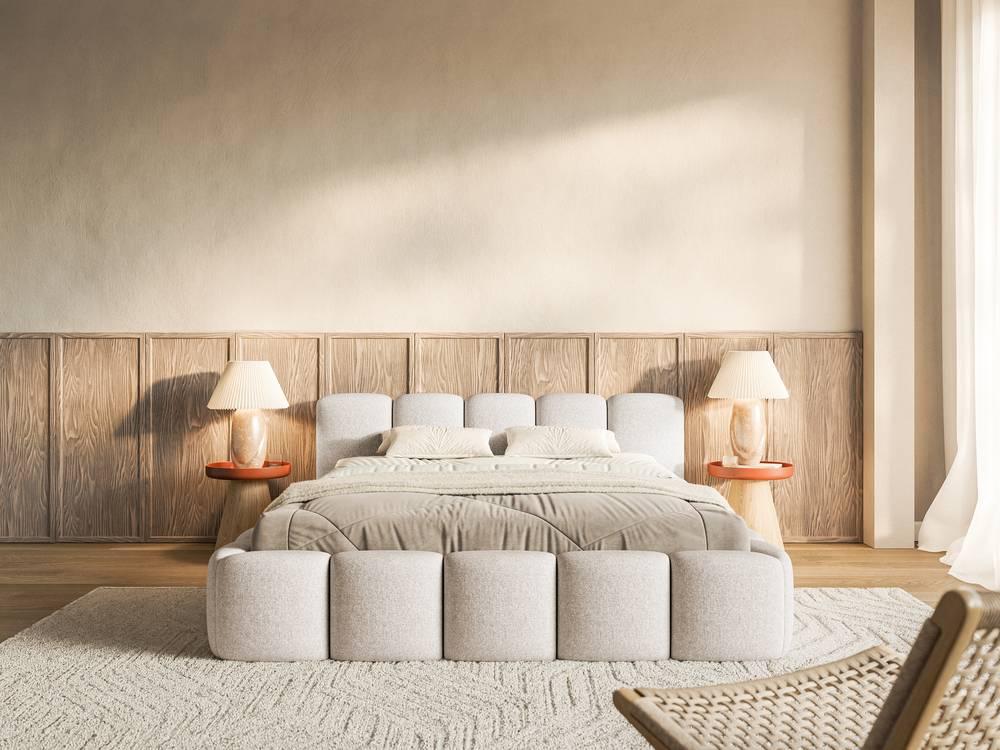 NADUVI Collection Bedframe Chloe laag 160 x 200 cm chenille